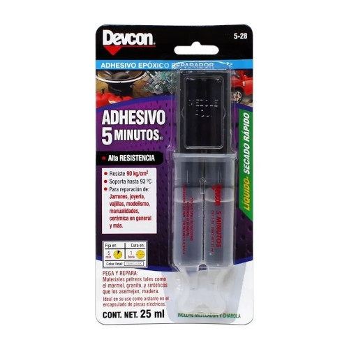 ADHESIVO JERINGA 25ML SUPER 5 MINU 5-28