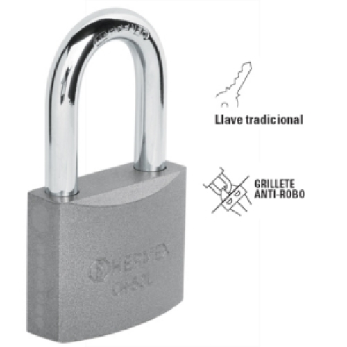 CANDADO HIERRO 50 mm GANCHO LARGO.