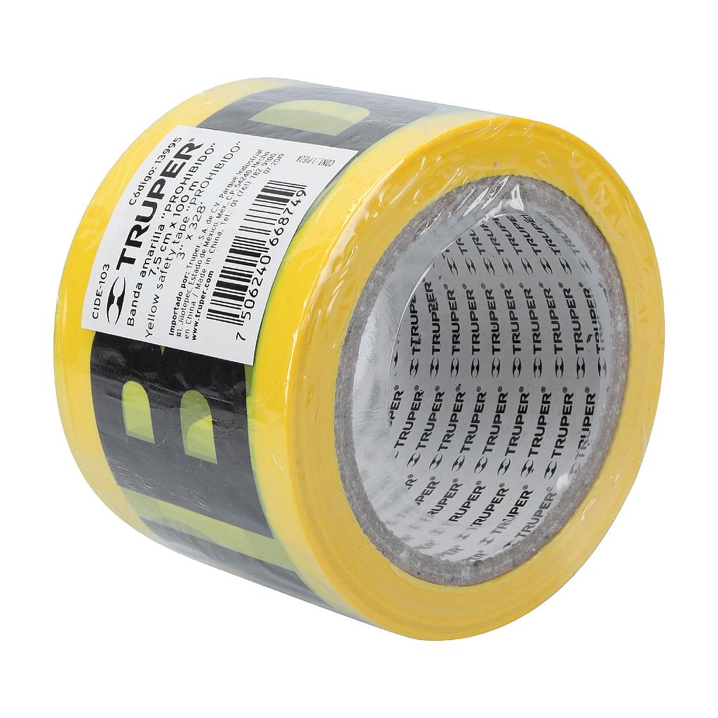 CINTA PROHIBIDO AMARILLO.