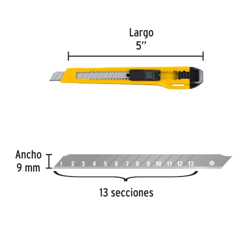 CUTTER DE PLASTICO 5"