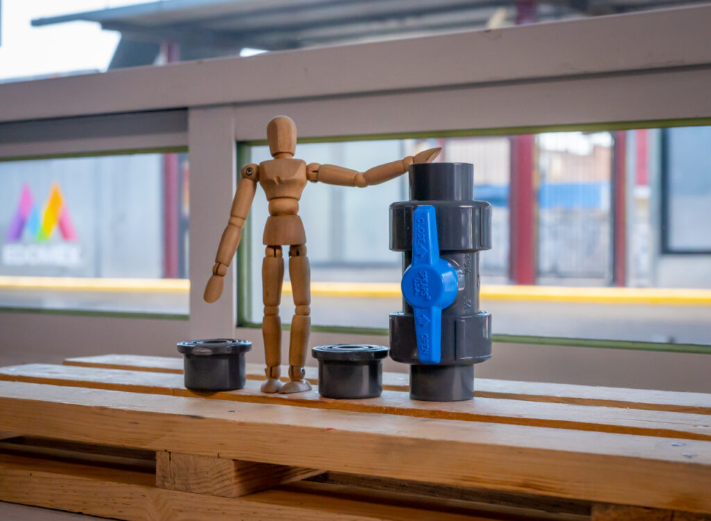 VALV. DOBLE TCA. 1/2" EPDM PVC 80 SPEARS