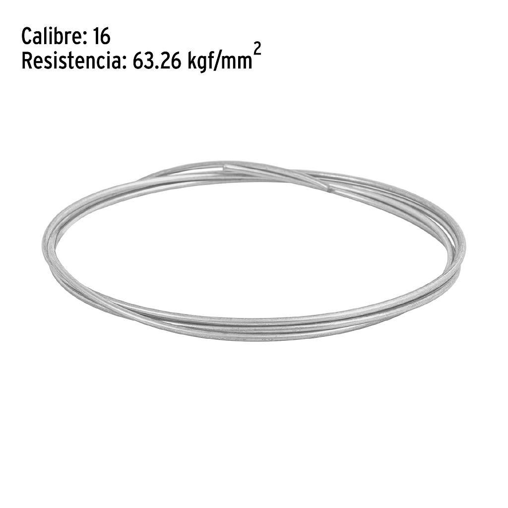 ROLLO DE 30 g DE ALAMBRE GALVANIZADO CALIBRE 14.5 EN BOLSA FIERO