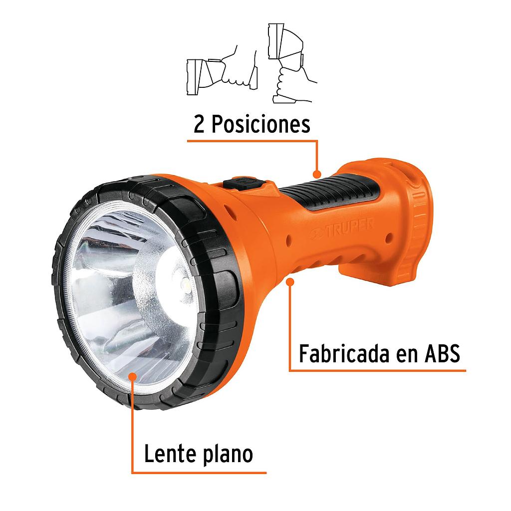LINTERNA PLASTICA 1 LED 150 LUMENES