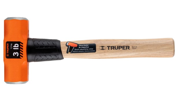 MARRO OCTAGONAL 3 lb, MANGO DE MADERA 12"