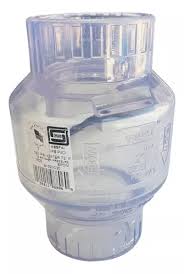 VALVULA CHECK COLUMPIO TRANSPARENTE 3" C-40