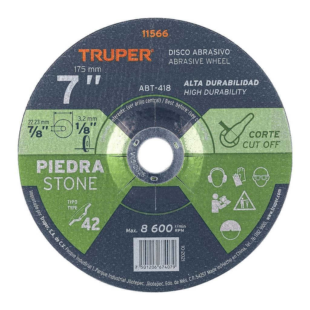 DISCO P/CORTE DE PIEDRA 7" TRUPER