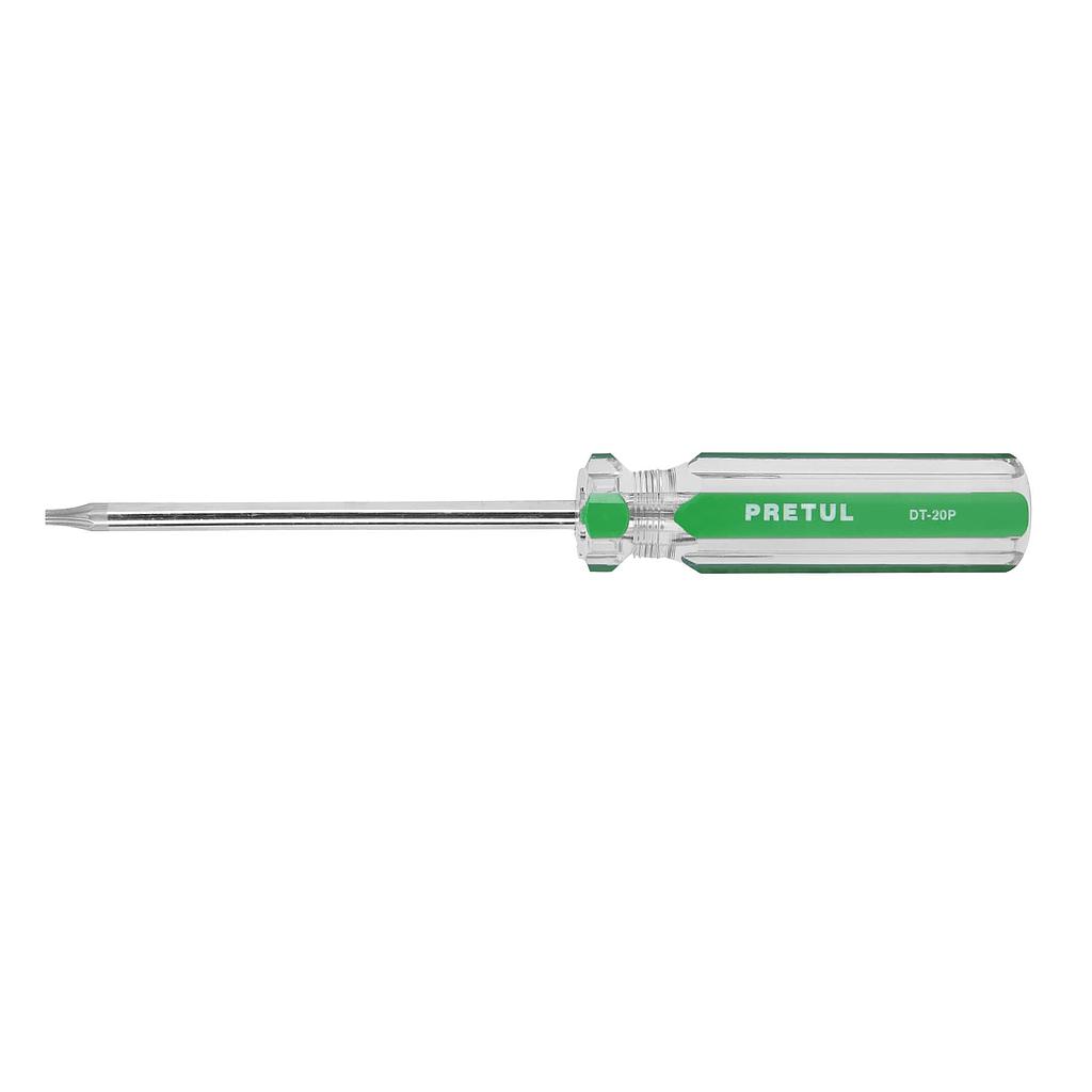 DESARMADOR PUNTA TORX T 20 MANGO DE PVC, PRETUL